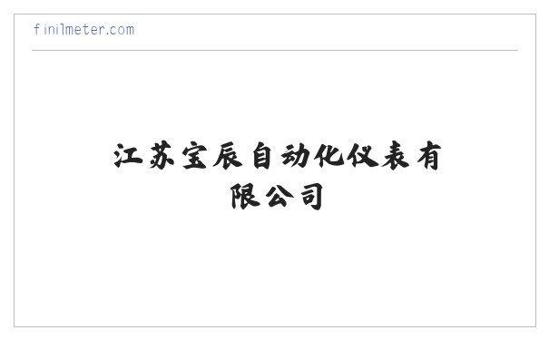江苏宝辰自动化仪表有限公司-江苏宝辰自动化仪表有限公司 缩略图